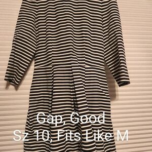 Gap Black and White Striped Kids Dress